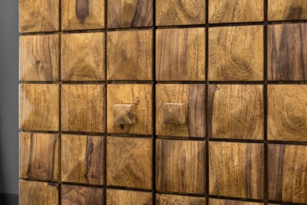 Barschrank Mosaico 130cm Sheeshamové dřevo