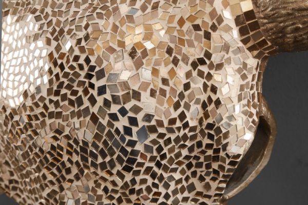 Deko Lebka Matador 56cm zlatá Mosaik