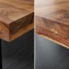 Jídelní stůl Iron Craft 140cm Sheeshamové dřevo 45mm