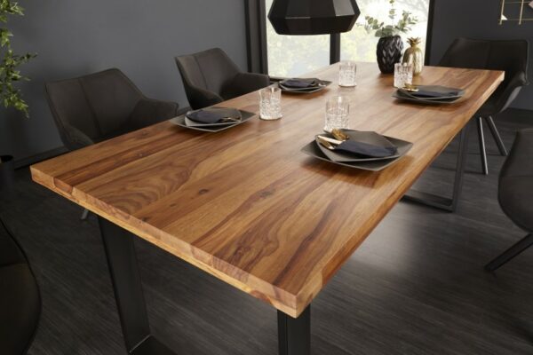 Jídelní stůl Iron Craft 200cm Sheeshamové dřevo 45mm