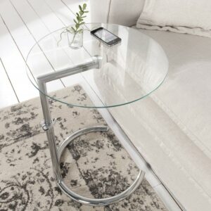 Konferenční stolek Effect 50-70cm stříbrná
