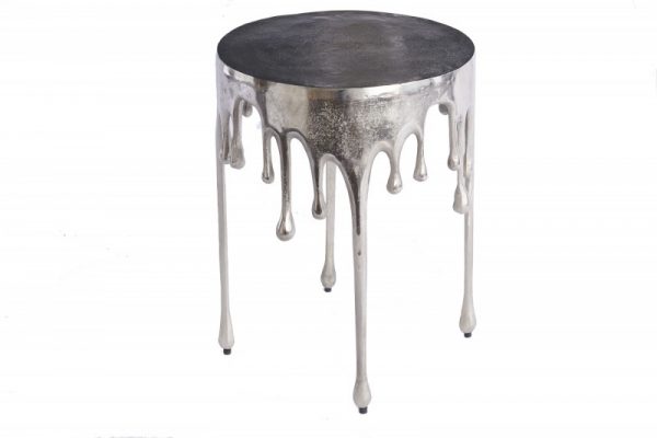 Konferenční stolek Liquid Line 51cm stříbrná