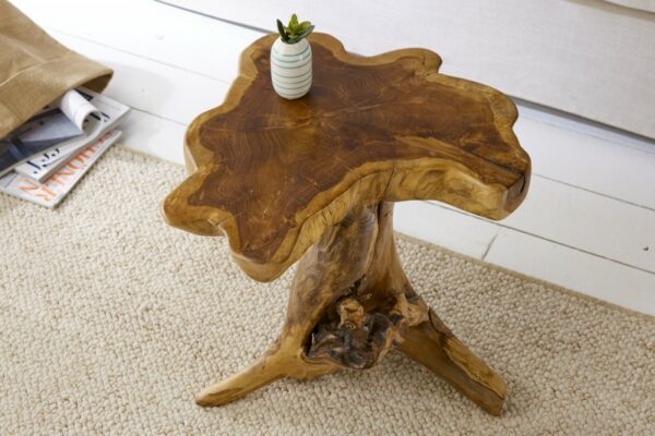 Konferenční stolek Root 40cm Teakové dřevo