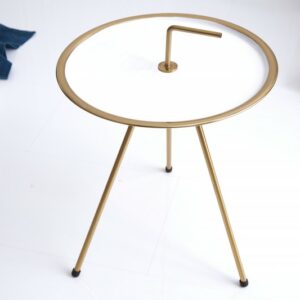 Konferenční stolek SimplyClever 42cm bílázlatá