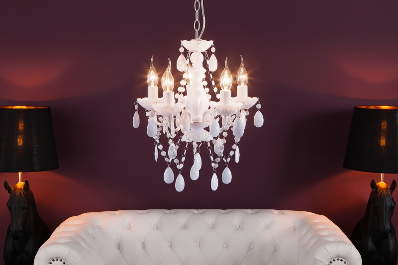 Lustr Diamonds "S" 5-ramenný bílá Lustr Diamonds "S" 5-ramenný bílá