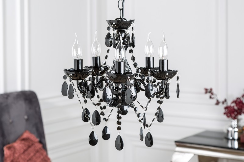 Lustr Diamonds "S" 5-ramenný černá Lustr Diamonds "S" 5-ramenný černá