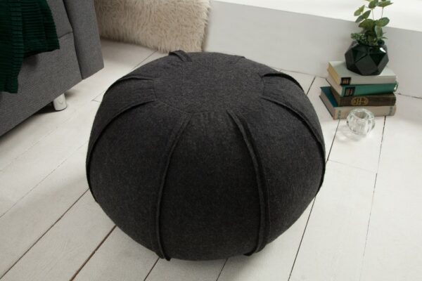 Pouf Filz 50cm antracit