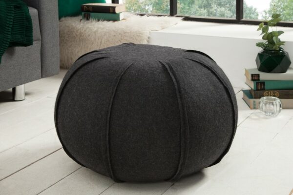 Pouf Filz 50cm antracit