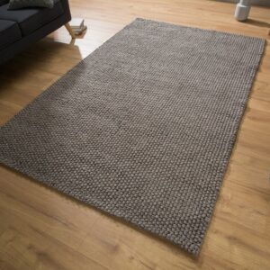 Teppich Wool 240x160cm antracit-hnědá