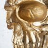 Wandskulptur Skull 40cm zlatá