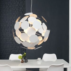 Závěsná lampa Infinity Home bílá stříbrná