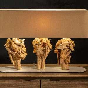 Stolová lampa Sculpture 80cm béžová Akát