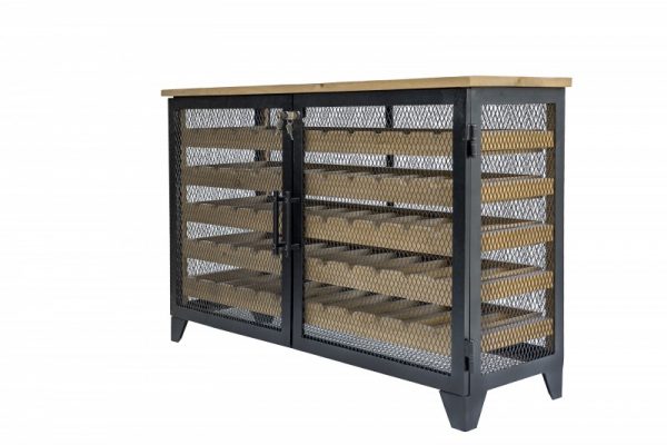 Weinschrank Bodega 127cm Pinienholz přírodní