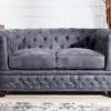 Sofa Chesterfield II dvoják 150cm šedá antik