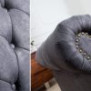 Sofa Chesterfield II dvoják 150cm šedá antik