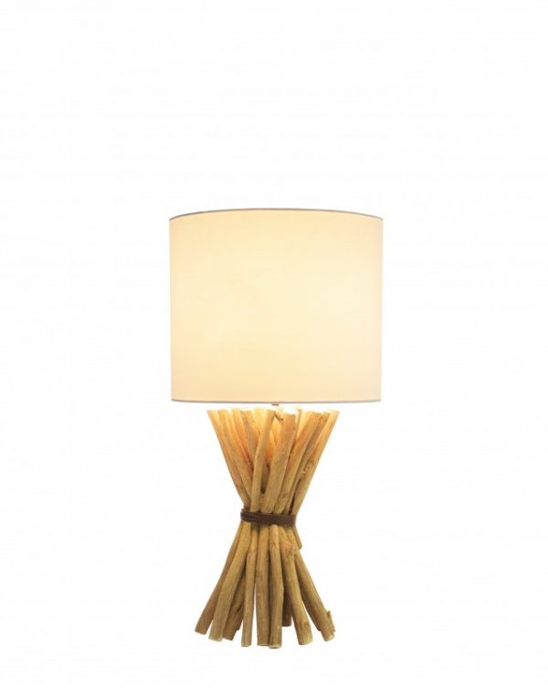Stolová lampa Euphoria 54cm Longan-Dřevo
