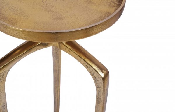 Konferenční stolek Abstract set 2ks Hlíník zlatá