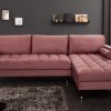 Ecksofa Cozy Velvet II 260cm altrosa Samet