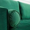 Ecksofa Cozy Velvet II 260cm smaragdzelená Samet