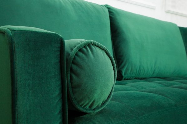 Ecksofa Cozy Velvet II 260cm smaragdzelená Samet