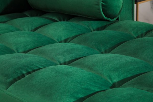 Ecksofa Cozy Velvet II 260cm smaragdzelená Samet