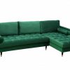 Ecksofa Cozy Velvet II 260cm smaragdzelená Samet