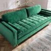 Sofa Cozy Velvet 225cm smaragdzelená Samet