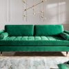 Sofa Cozy Velvet 225cm smaragdzelená Samet