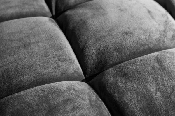 Sofa Cozy Velvet 225cm šedá Samet