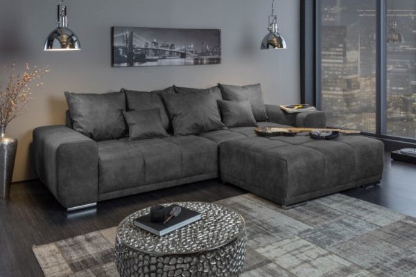 Sofa Elegancia 280cm antik šedá Mikrovlákno