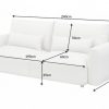 Sofa Hamptons 3er 240cm Struktura materiálu greige