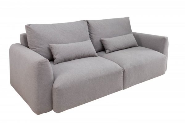 Sofa Hamptons 3er 240cm Struktura materiálu svetlošedá