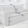 Sofa Hamptons 3er 240cm Struktura materiálu svetlošedá