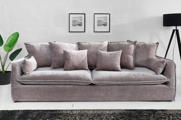 Sofa Heaven 3er taupe Samet