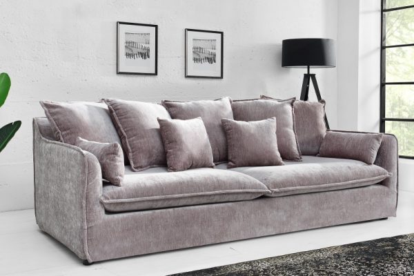 Sofa Heaven 3er taupe Samet