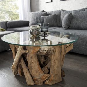 Konferenční stolek Nature Lounge 50cm Teakové dřevo Gestell