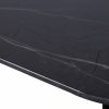 Jídelní stůl Paris 180cm Sklo Mramor-Optik černá