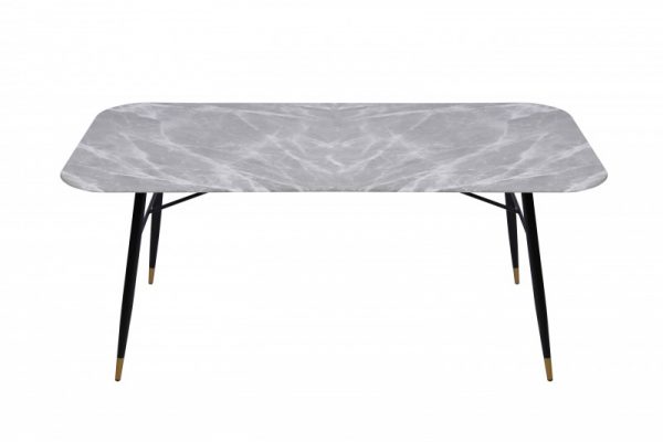 Jídelní stůl Paris 180cm Sklo Mramor-Optik šedá
