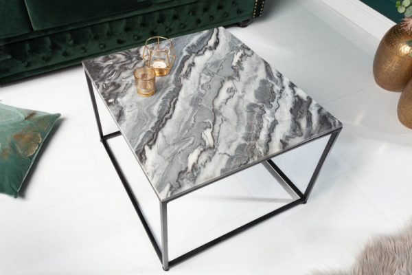 Konferenční stolek Elements 50cm Mramor šedá