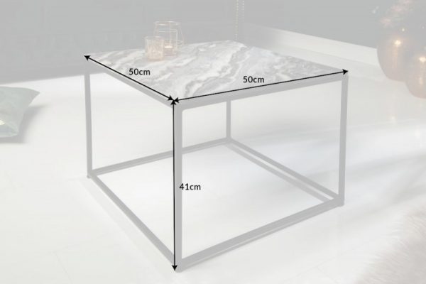 Konferenční stolek Elements 50cm Mramor šedá