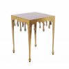 Konferenční stolek Liquid Line S 44cm zlatá