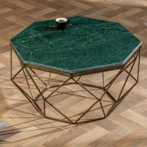 Konferenční stolek Diamond 69cm Mramor zelená