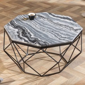 Konferenční stolek Diamond 69cm Mramor šedá