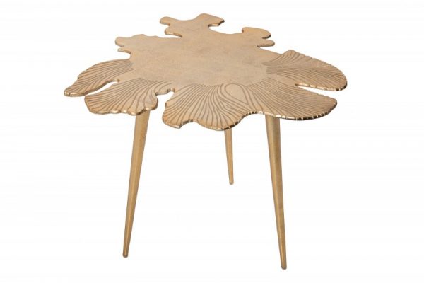 Konferenční stolek Leaf 57cm zlatá