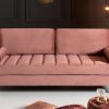 Sofa Cozy Velvet 225cm altrosa Samet