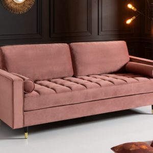 Sofa Cozy Velvet 225cm altrosa Samet