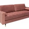 Sofa Cozy Velvet 225cm altrosa Samet