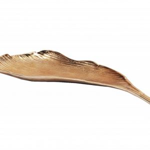 Schale Leaf 65cm zlatá