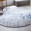 Teppich Modern Art 150cm rund blau béžová