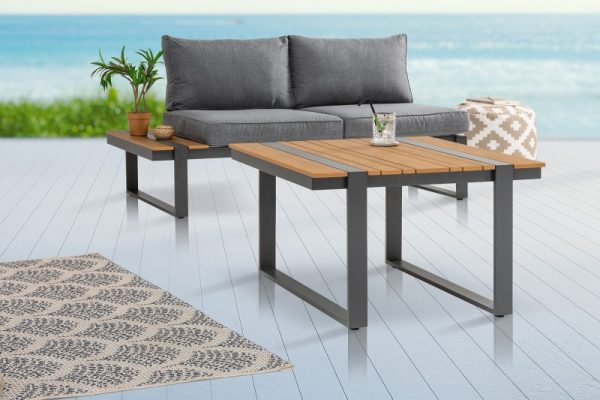 Garten-Konferenční stolek Tampa Lounge 78cm Polywood přírodní